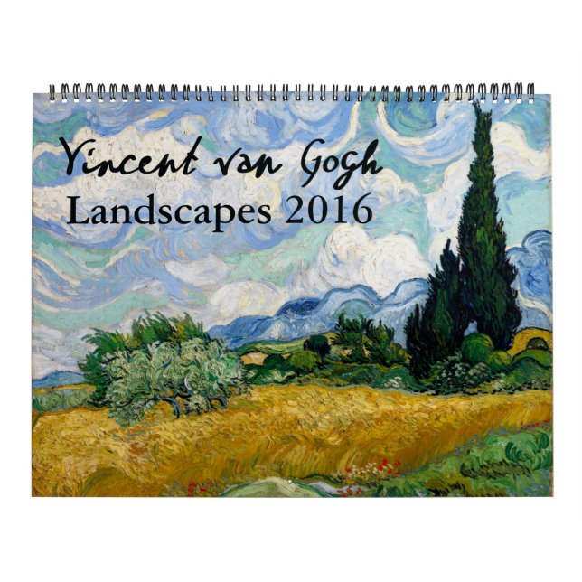 Calendario Pintura de paisaje de Van Gogh (Tapa)
