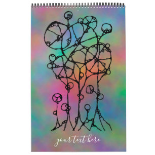 Calendario Pintura manual - Resumen del grupo de árbol 1