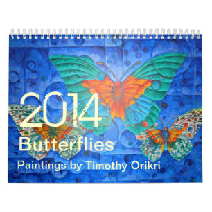 Calendario Pinturas 2014 de Butterflies~ por Timothy Orikri