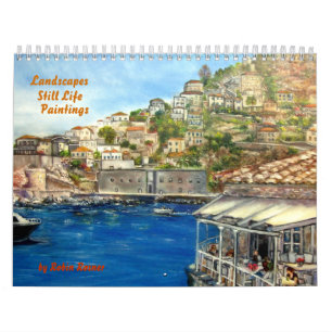 Calendario Pinturas al óleo de Rosner del petirrojo