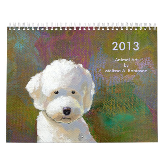 Calendario Pinturas animales lindas 2013 del arte feliz de la (Tapa)