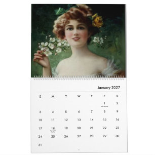 Calendario Pinturas antiguas de la era victoriana