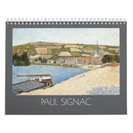 Calendario Pinturas de arte fino puntillismo de Paul Signac