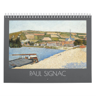 Calendario Pinturas de arte fino puntillismo de Paul Signac