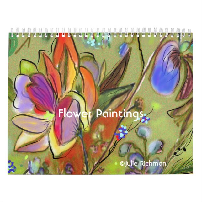 Calendario Pinturas de flores (Tapa)