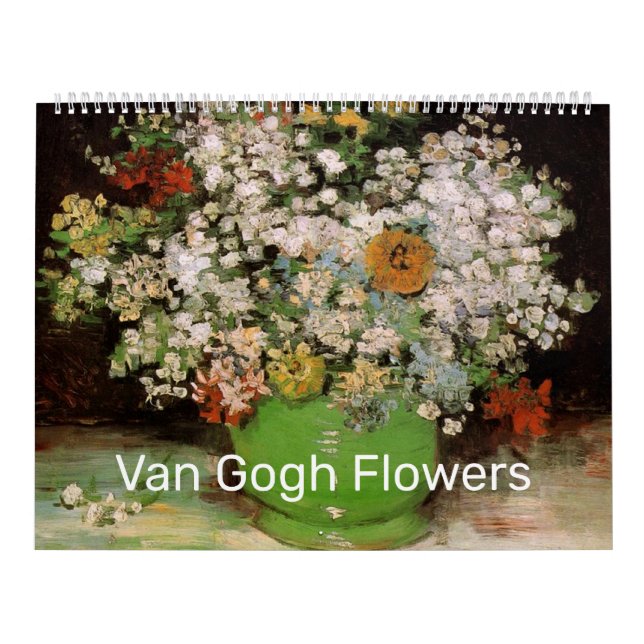 Calendario Pinturas de flores de Vincent van Gogh (Tapa)
