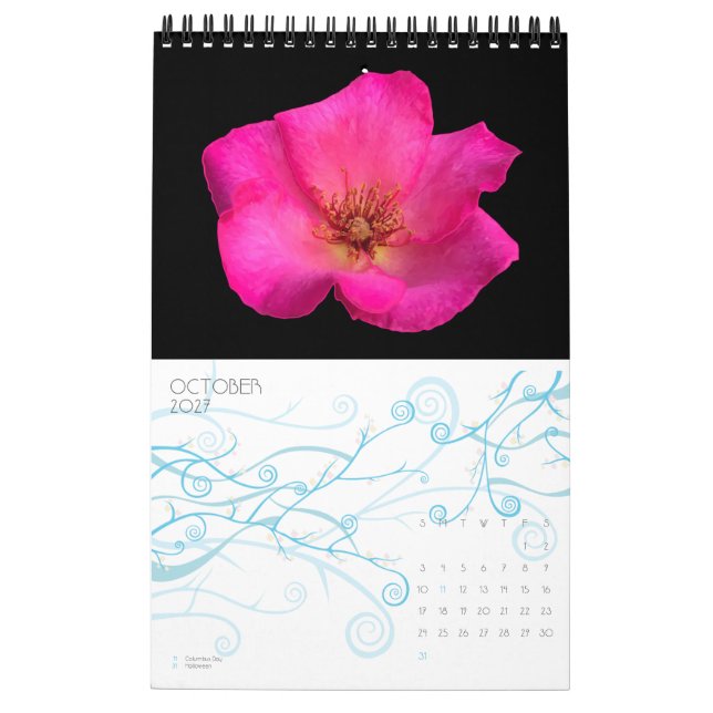 Calendario Pinturas de flores Fantabuloustef - 2026 - 202x (Oct 2027)