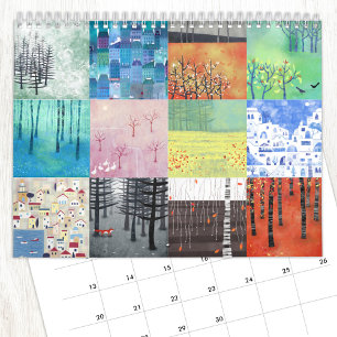 Calendario Pinturas de paisajes de Nic Squirrell