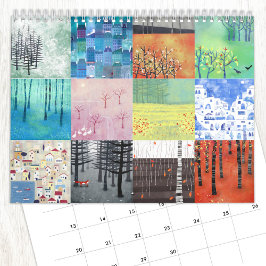 Calendario Pinturas de paisajes de Nic Squirrell Arte