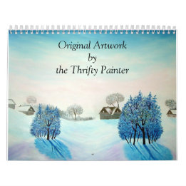 Calendario Pinturas de Winter Wonderland paisajes originales