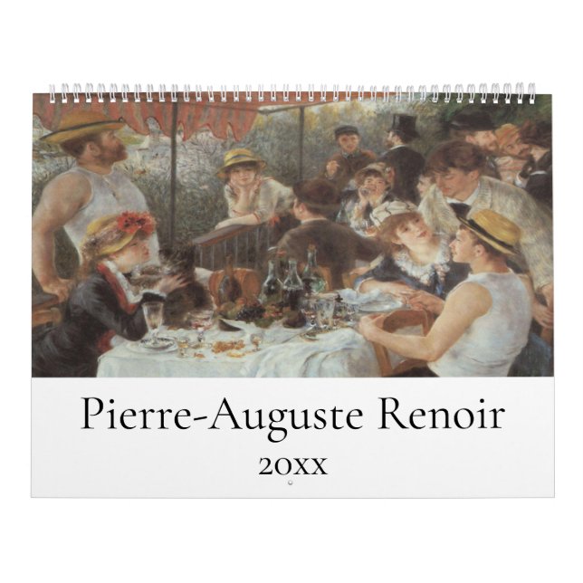 Calendario Pinturas impresionistas de Pierre-Auguste Renoir (Tapa)