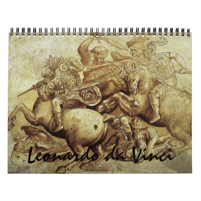 Calendario Pinturas y bocetos Bellas Artes Leonardo da Vinci (Tapa)