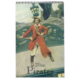 Calendario Piratas de Ilustracion de época y bucaneros