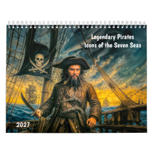 Calendario Piratas legendarios: íconos de los siete mares
