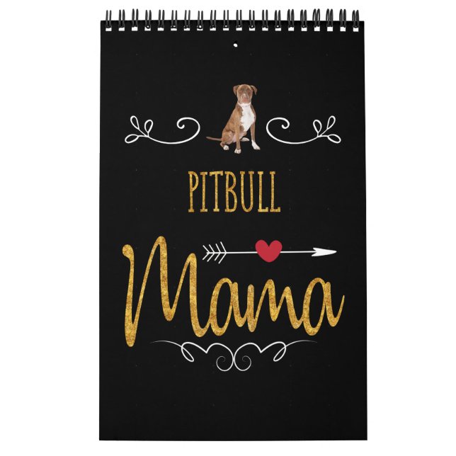 Calendario Pitbull ama mucho a mamá (Tapa)