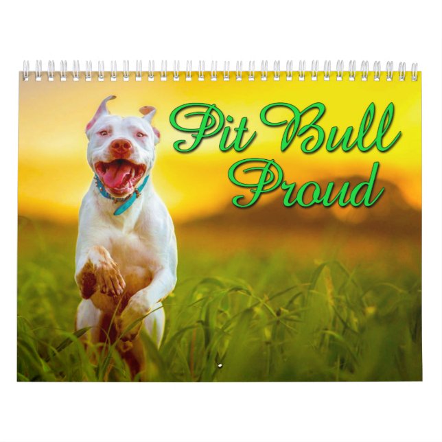 Calendario Pitbull orgulloso (Tapa)