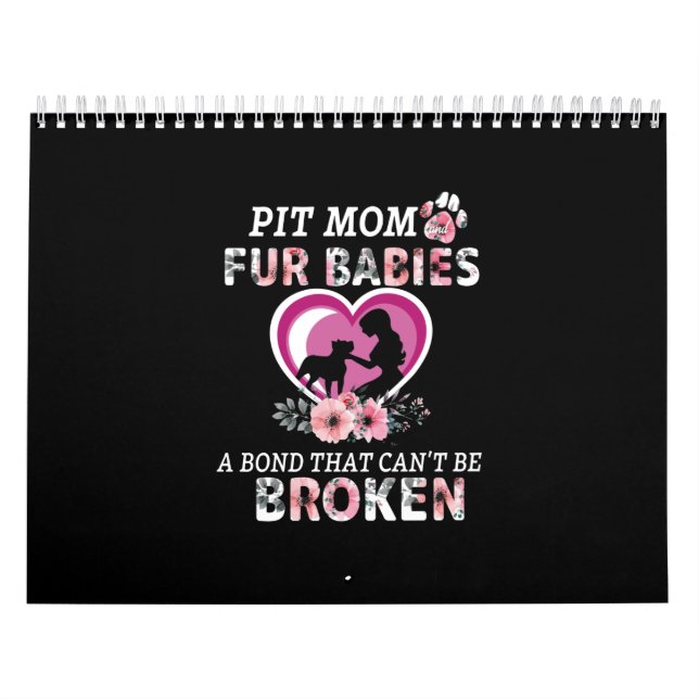 Calendario Pitbull Pit Mom Y Fur Baby Classic (Tapa)