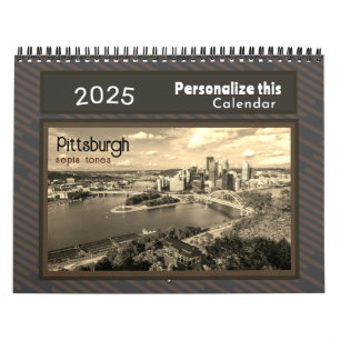 Calendario Pittsburgh Fotos sepia-Personalízalo