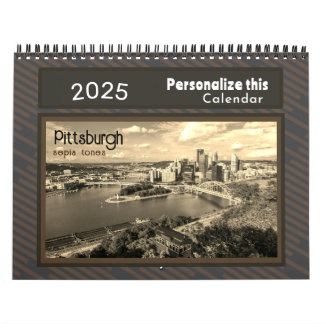 Calendario Pittsburgh Fotos sepia-Personalízalo