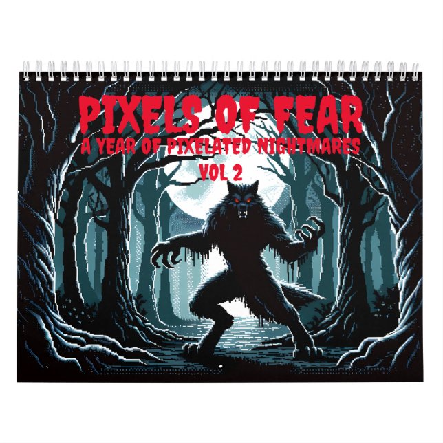 Calendario Píxeles del miedo Vol 2 (Tapa)