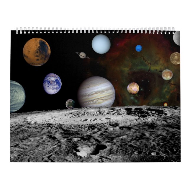 Calendario Planetas y espacio planetario (Tapa)
