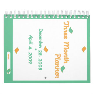 Calendario Planificador de tres meses