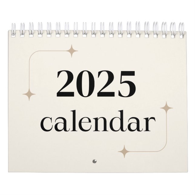 Calendario Planificador minimalista de Escritorio 2025 (Tapa)