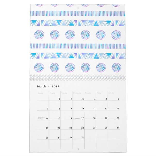 Calendario Plantilla (Mar 2027)