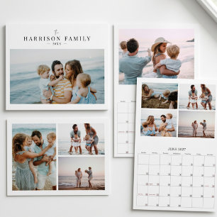 Calendario Plantilla de collage de fotos personalizadas Simpl