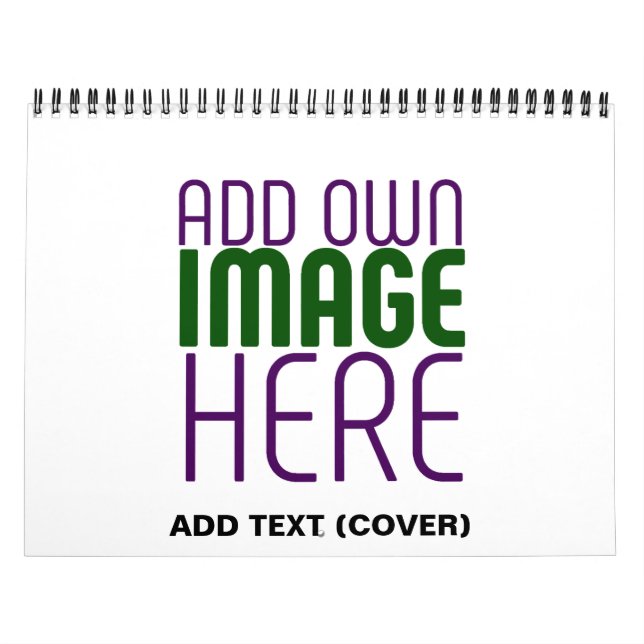 CALENDARIO PLANTILLA DE TEXTO DE IMAGEN BLANCA SIMPLE EDITABL (Tapa)