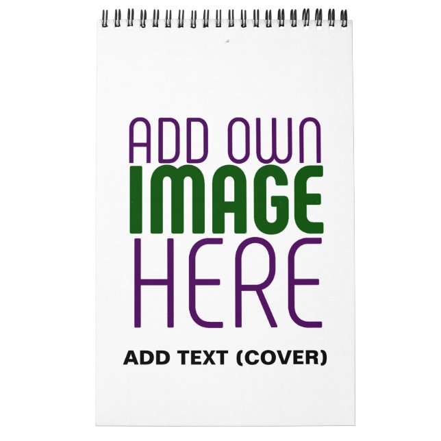 CALENDARIO PLANTILLA DE TEXTO DE IMAGEN BLANCA SIMPLE EDITABL (Tapa)