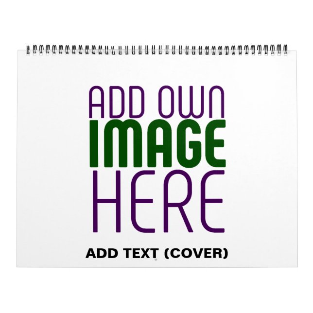 CALENDARIO PLANTILLA DE TEXTO DE IMAGEN BLANCA SIMPLE EDITABL (Tapa)