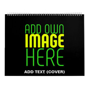 CALENDARIO PLANTILLA DE TEXTO DE IMAGEN NEGRA SENCILLA EDITAB