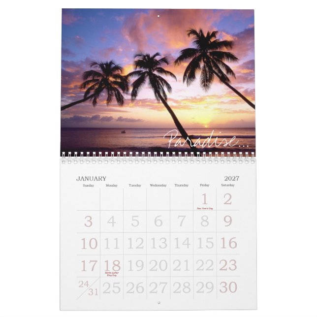 Calendario Playas (Jan 2027)