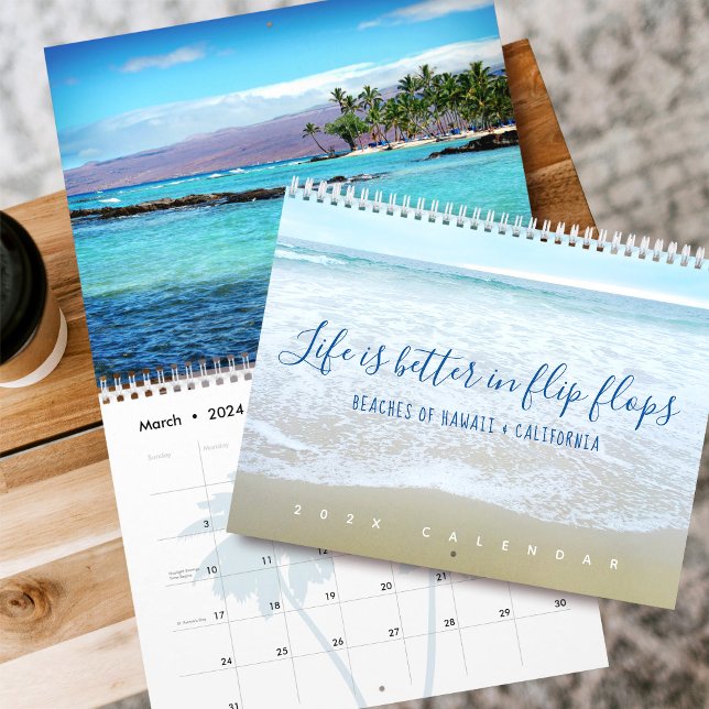 Calendario Playas de Hawaii, California "La vida en las chanc (Subido por el creador)