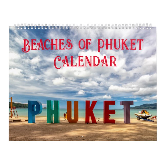 Calendario Playas de Phuket, Tailandia (Tapa)