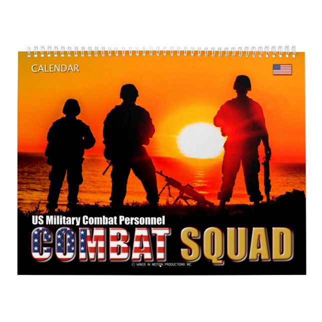 Calendario PLAZA COMBAT - Personal de combate militar de los  (Tapa)