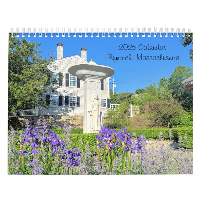 Calendario Plymouth Massachusetts 2025 (Tapa)