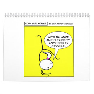 Calendario Poder del chica de la yoga "durante todo el año "
