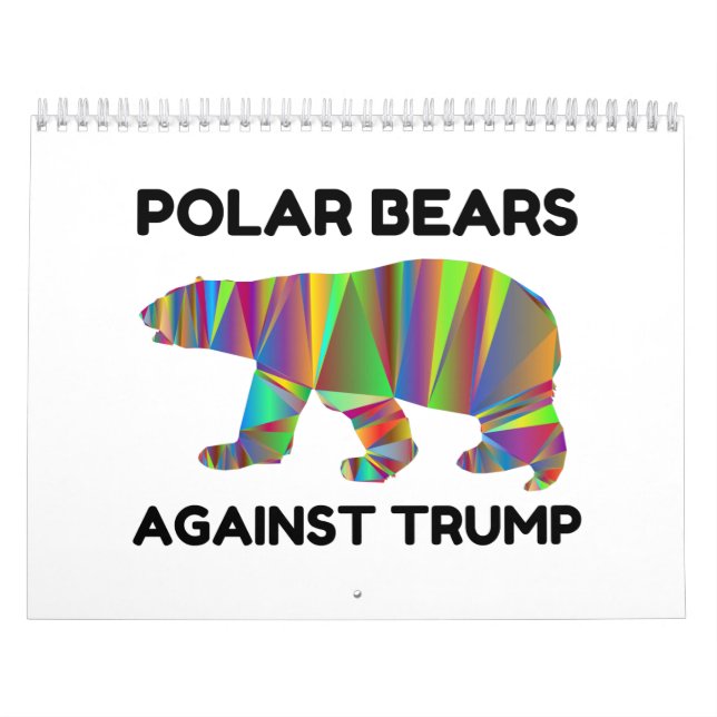 Calendario Polar Bears Against Trump (Tapa)