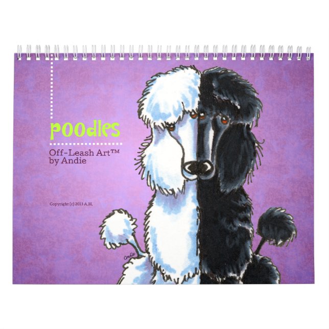 Calendario Poodles off-Leash Art™ Vol 1 (Tapa)