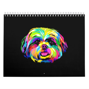 Calendario Pop Art Shih Tzu Perros Amantes