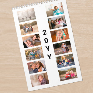Calendario Portada Blanca de Foto Moderna