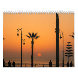 Calendario Portátil Tropical Sunset - Inspirador y pacífico