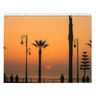 Calendario Portátil Tropical Sunset - Inspirador y pacífico