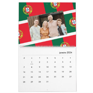 Calendario Portugal   Añadir tu foto bandera portuguesa 2025