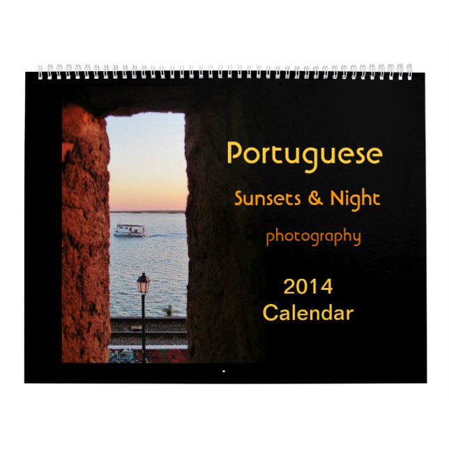Calendario portugués 2014 de las puestas del sol (Tapa)