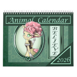 Calendario positivo para animales animados 2026