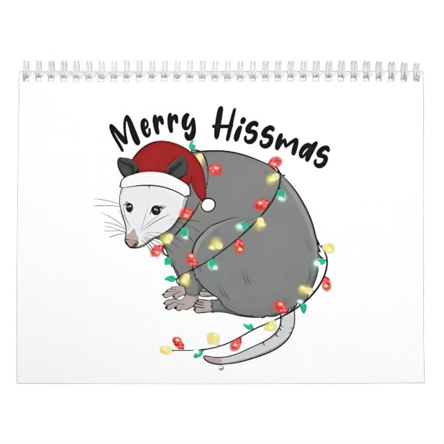 Calendario Possum Eat Trash Christmas Lights Merry Hissmass (Tapa)