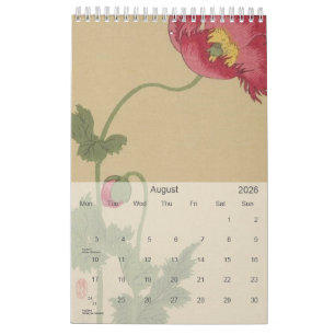 Calendario Postales pictóricas japonesas antiguas 2026